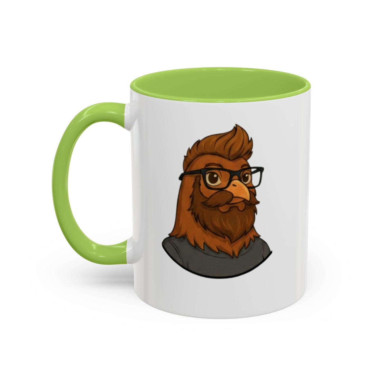 Get Clucked™ Custom Photo Chicken Mug – Personalized Cartoon Portrait Coffee Cup – Funny Gift for Couples, Friends & Pet Lovers