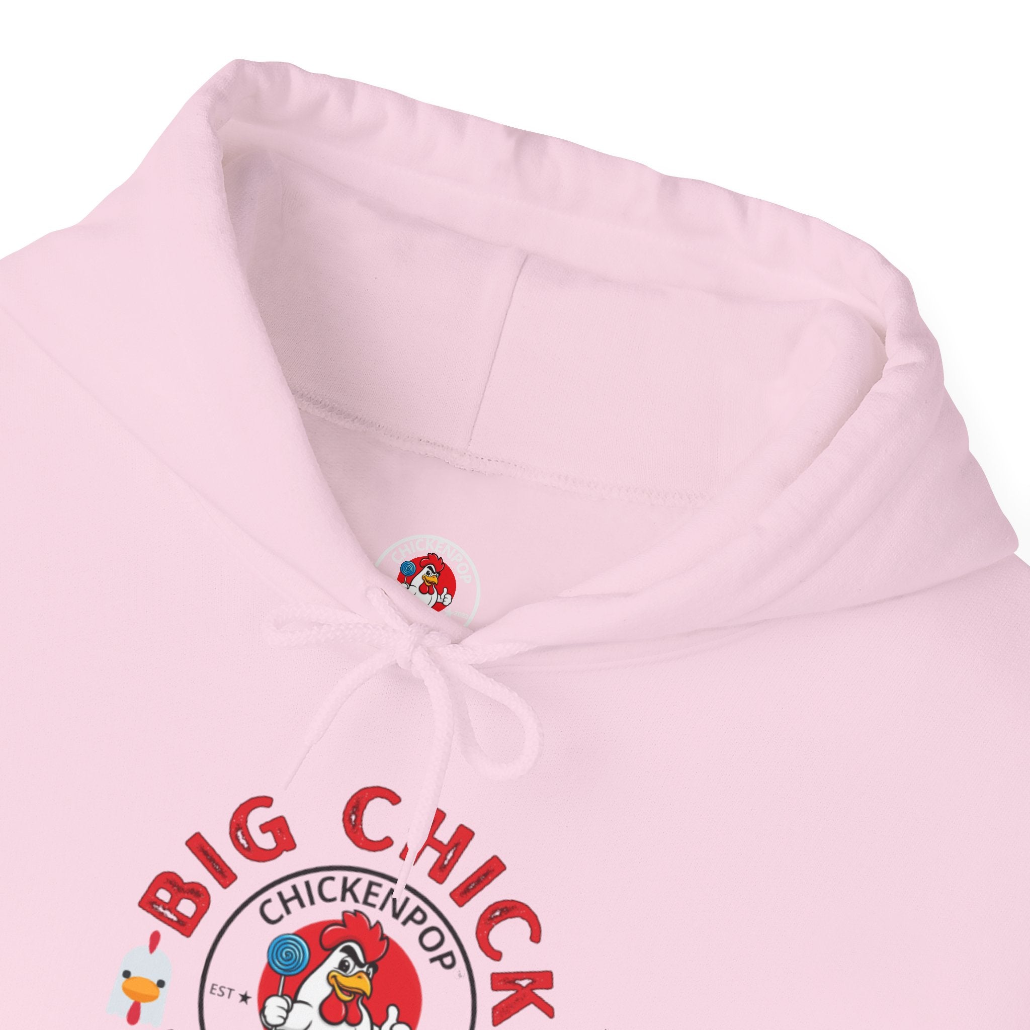 Big Chick Energy Unisex Hoodie — ChickenPop Apparel Logo Sweatshirt