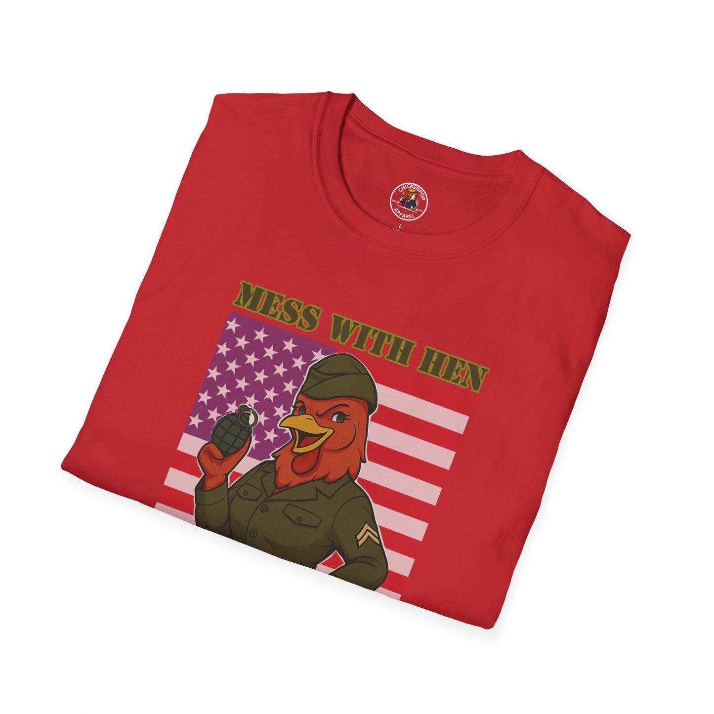 Mess With Hen T-Shirt – Fierce Funny Chicken Tee for Bold Women with Attitude | ChickenPop Apparel