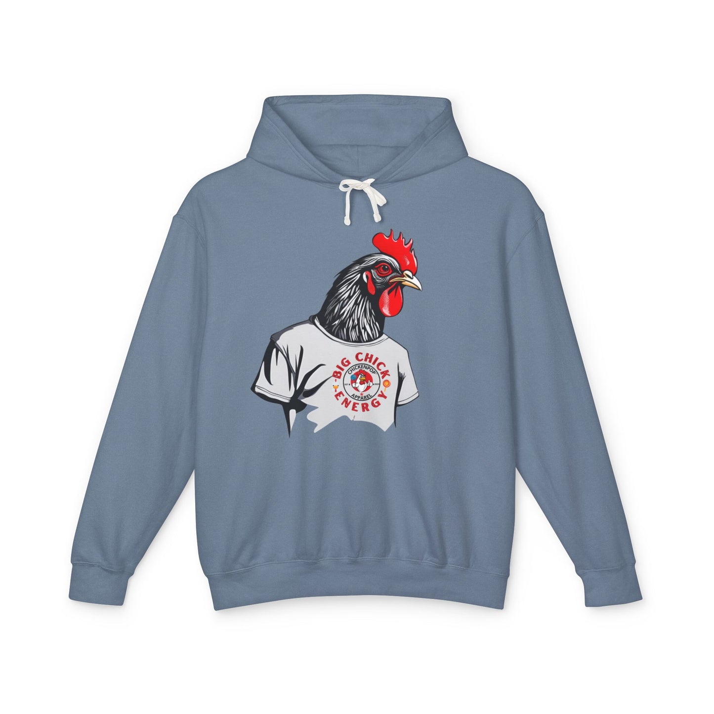 Big Chick Energy GIANT Rooster Hoodie – Bold Chicken Graphic Pullover