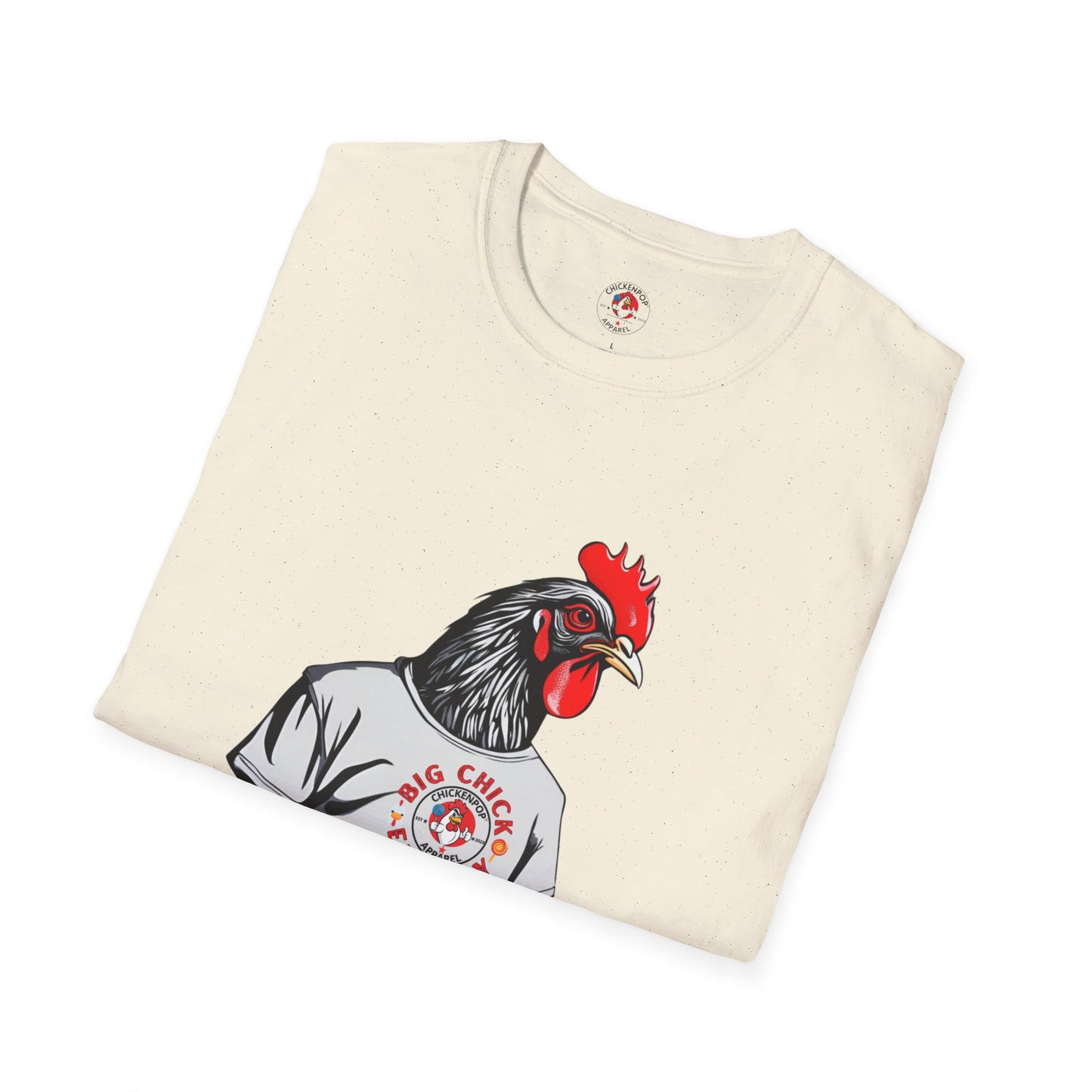 Big Chicken Energy Unisex Tee | Giant Rooster Shirt | Funny Graphic T-Shirt | ChickenPop Apparel Co.