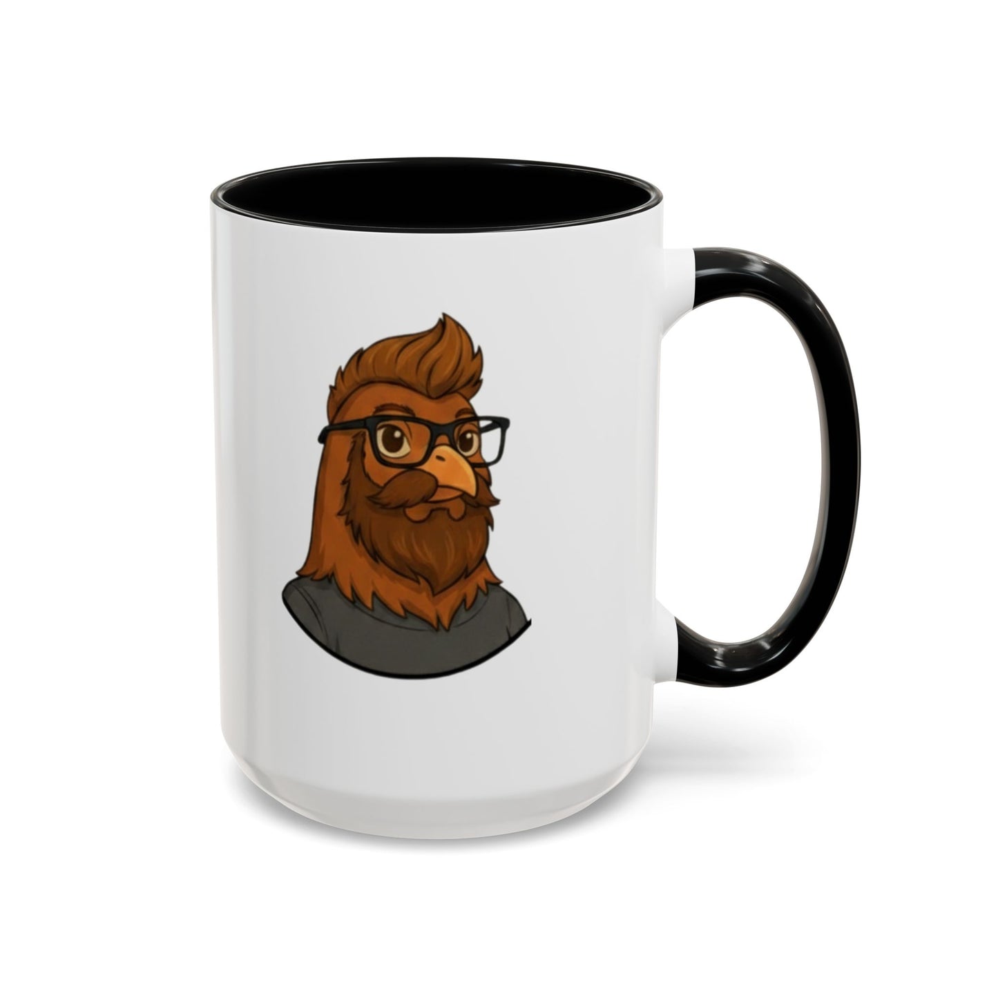 Get Clucked™ Custom Photo Chicken Mug – Personalized Cartoon Portrait Coffee Cup – Funny Gift for Couples, Friends & Pet Lovers