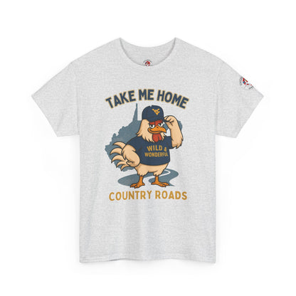 Take Me Home Country Roads WV Coop Daddy Tee – Funny West Virginia Rooster Shirt