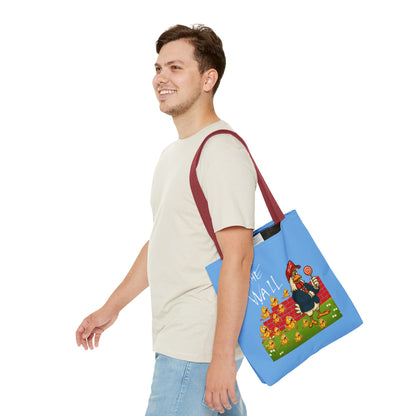 Another Chick Thru The Wall Tote Bag – Funny Political Chicken Graphic | Durable Eco-Friendly Canvas Shopper for Everyday Use