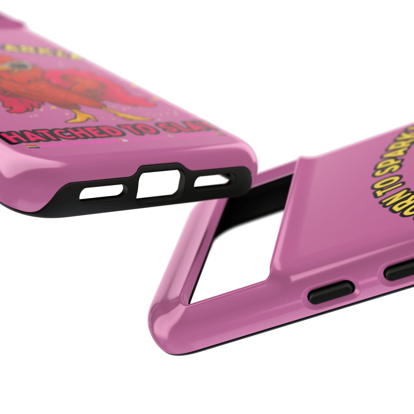 Phone Case - Born to Sparkle Hatched to Slay Logo Design