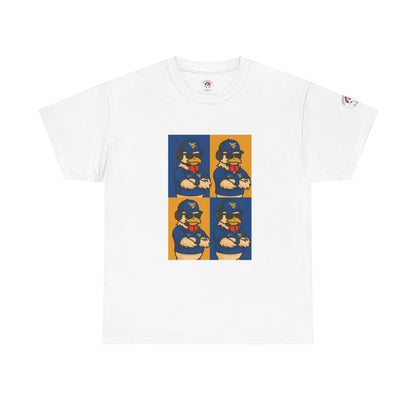 Warhol WVU Coop Daddy T-Shirt – Pop Art Coach Rooster Graphic Tee for Mountaineer Fans FREE SHIPPING