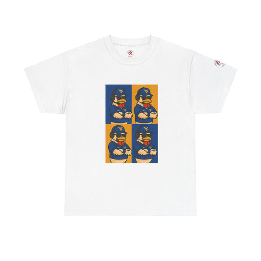 Warhol WVU Coop Daddy T-Shirt – Pop Art Coach Rooster Graphic Tee for Mountaineer Fans FREE SHIPPING