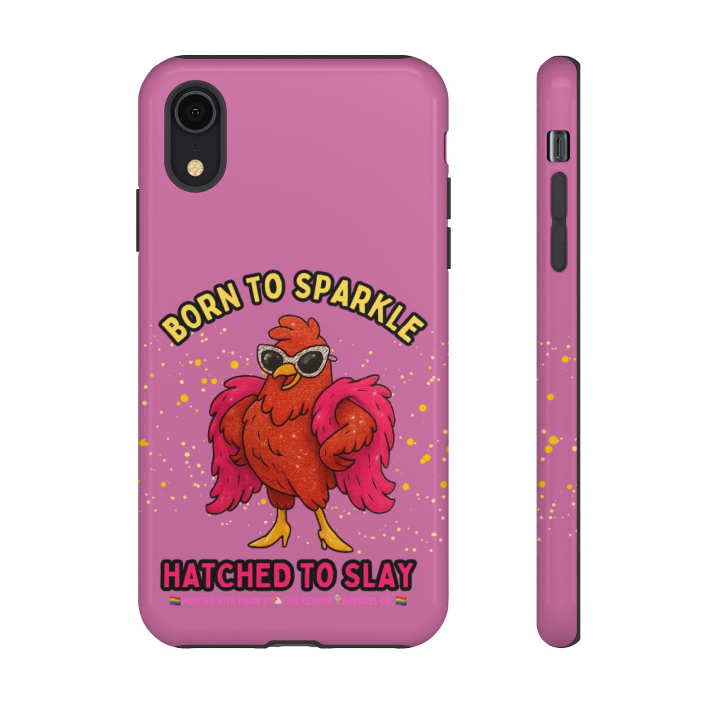 Phone Case - Born to Sparkle Hatched to Slay Logo Design