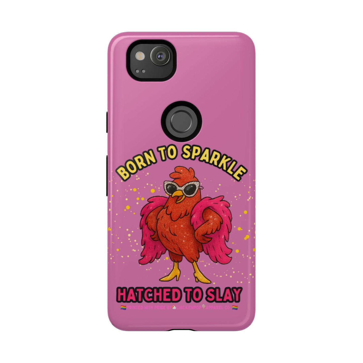 Phone Case - Born to Sparkle Hatched to Slay Logo Design