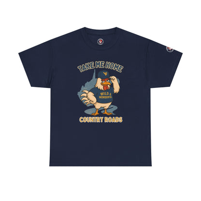 Take Me Home Country Roads WV Coop Daddy Tee – Funny West Virginia Rooster Shirt