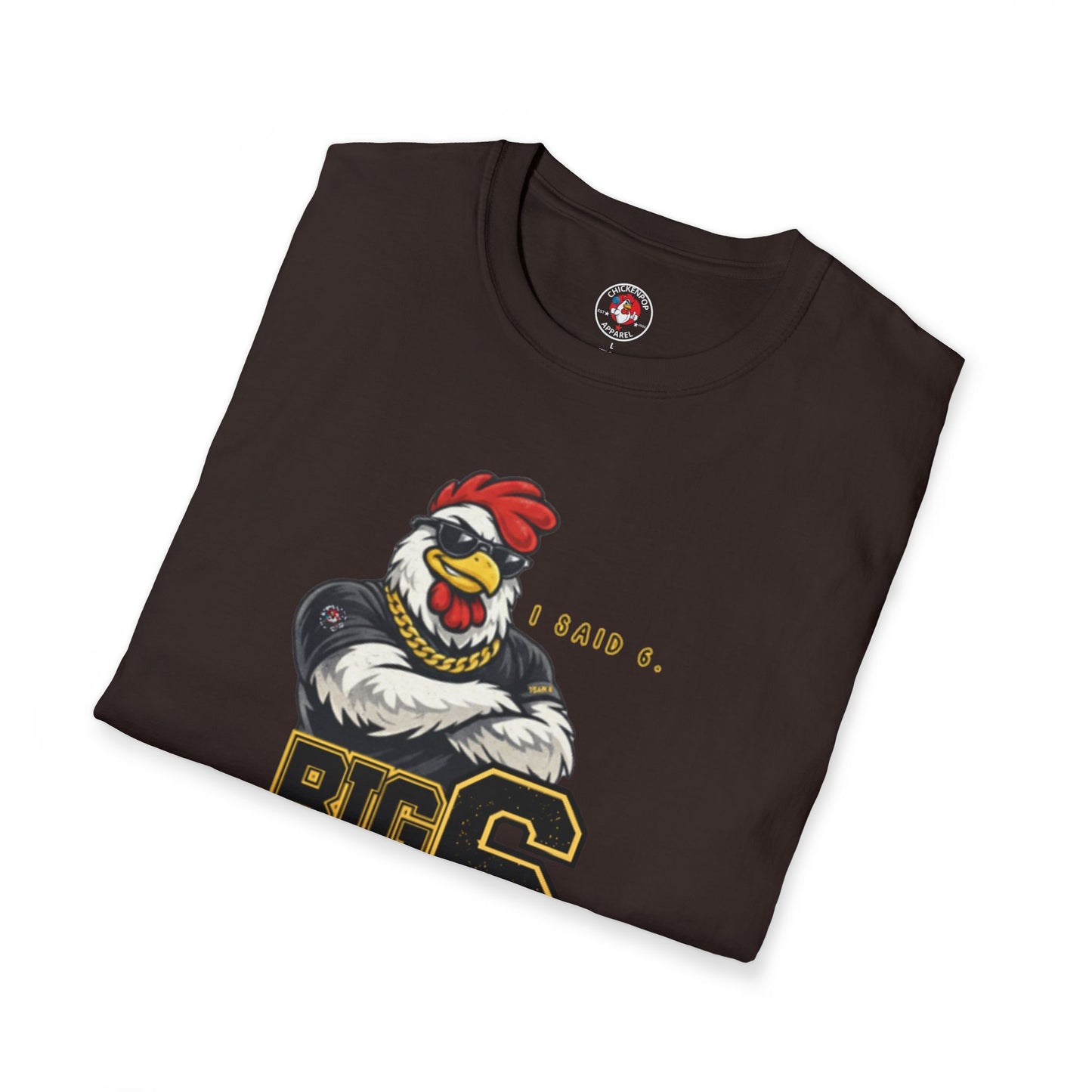 Big 6 Energy Tee – Team 6 | ChickenPop Apparel