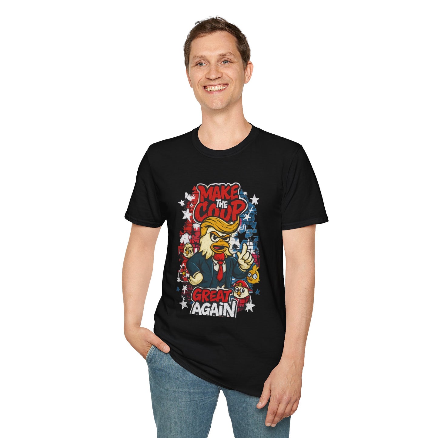 Cock-a-doodle-Don T-Shirt – Make the Coop Great Again | Funny Political Chicken Shirt by ChickenPop Apparel