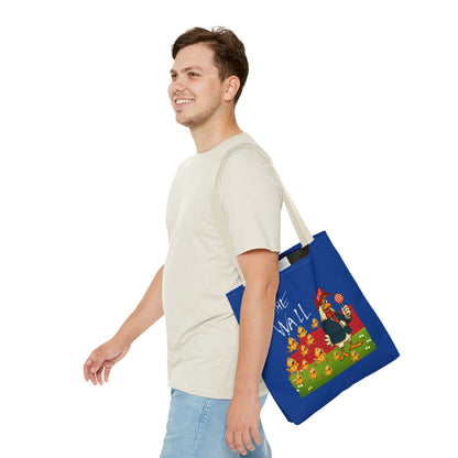 Another Chick Thru The Wall Tote Bag – Funny Political Chicken Graphic | Durable Eco-Friendly Canvas Shopper for Everyday Use