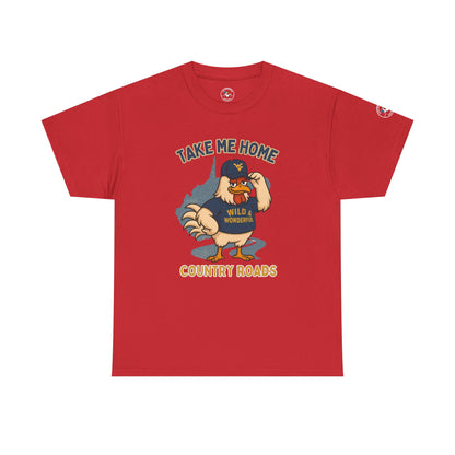 Take Me Home Country Roads WV Coop Daddy Tee – Funny West Virginia Rooster Shirt