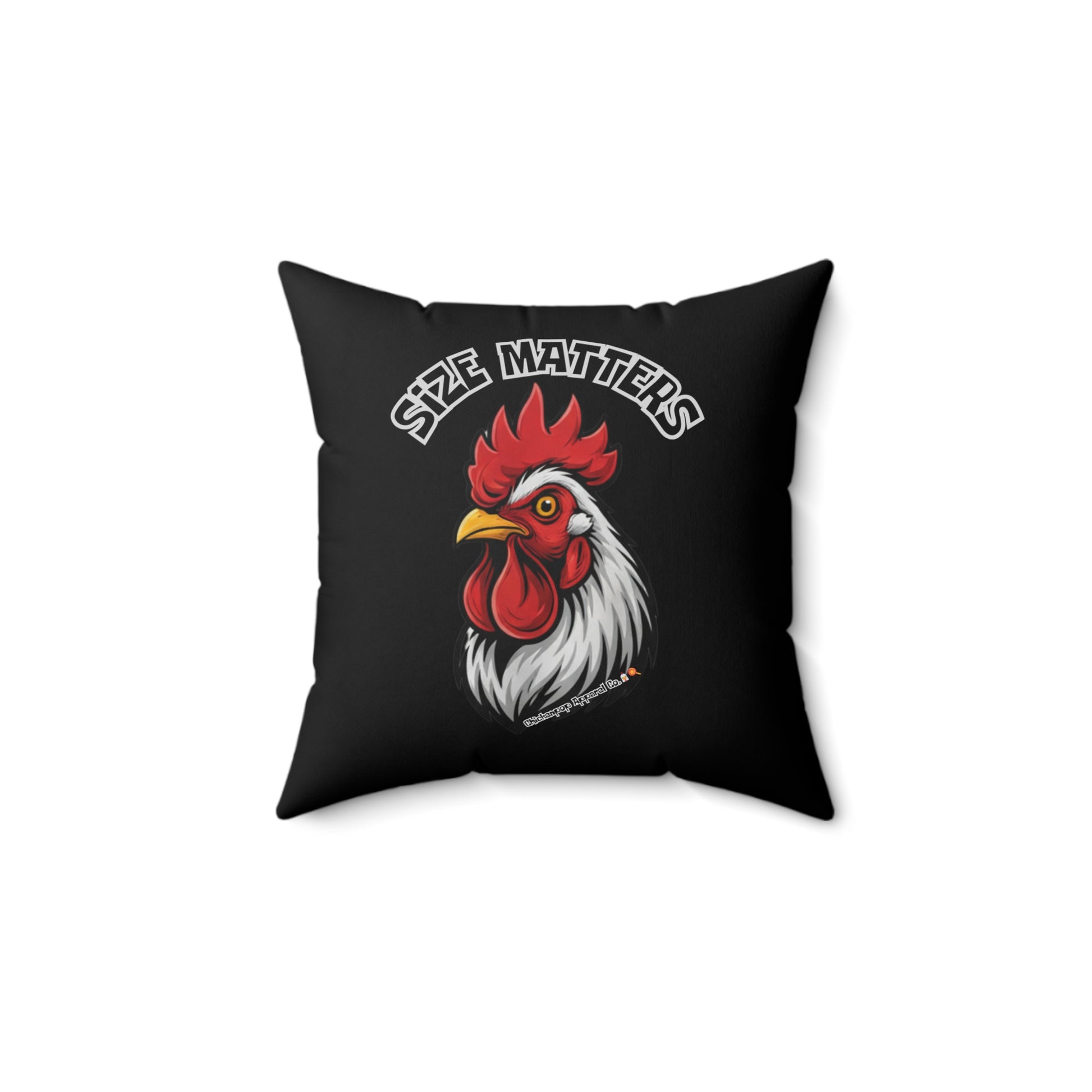 🤏Size Matters Big Chick Energy Polyester Throw Pillow - Chickenpop Apparel Company