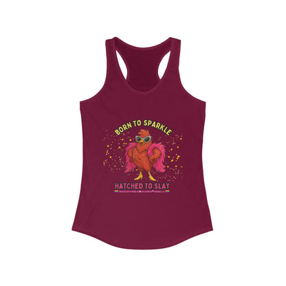 Born to Sparkle Racerback Tank – Slay All Day, No Apologies