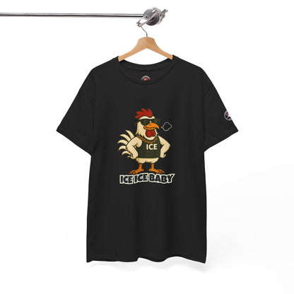Ice Ice Baby Part 2 Funny Chicken T-Shirt – Cool Rooster Graphic Tee | Unisex Retro Hip-Hop Style