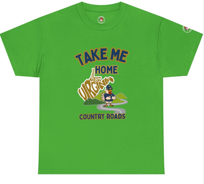 Take Me Home Country Roads WV Coop Daddy Tee – Funny West Virginia Rooster Shirt