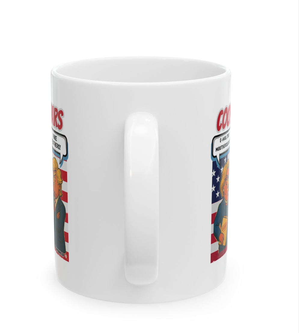 Coop Wars™ Political Satire Mug – Hilaregg Cluckton vs. Cock-a-Doodle-Don | Funny Coffee Cup (11oz / 15oz)