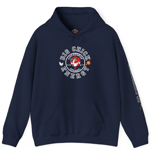 Big Chick Energy Logo Unisex Hoodie - ChickenPop Arm Logo Edition