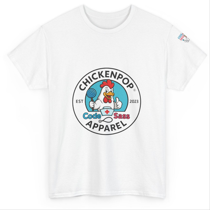 ChickenPop Apparel Code Sass Nurse's Logo Tee