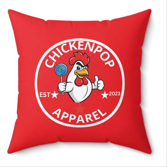 Original CPA Logo Spun Polyester Square Pillow Red