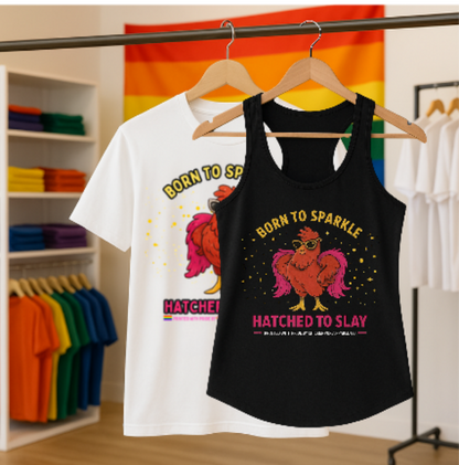 Born to Sparkle Racerback Tank – Slay All Day, No Apologies