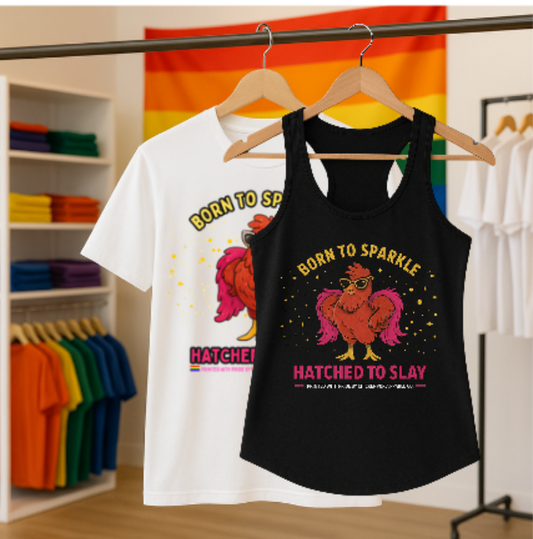 Born to Sparkle Racerback Tank – Slay All Day, No Apologies