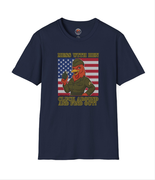 Mess With Hen T-Shirt – Fierce Funny Chicken Tee for Bold Women with Attitude | ChickenPop Apparel