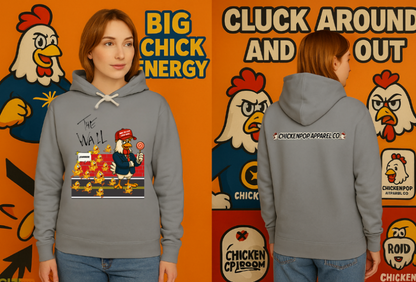 Another Chick Thru The Wall Hoodie – Bold Graphic Pullover with Relaxed Fit | Unisex Streetwear