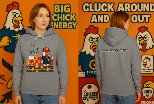Another Chick Thru The Wall Hoodie – Bold Graphic Pullover with Relaxed Fit | Unisex Streetwear