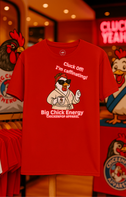 Cluck Off! I'm Caffinating Tee – Big Chick Energy Series