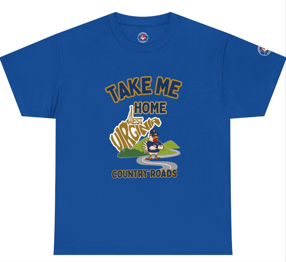 Take Me Home Country Roads WV Coop Daddy Tee – Funny West Virginia Rooster Shirt