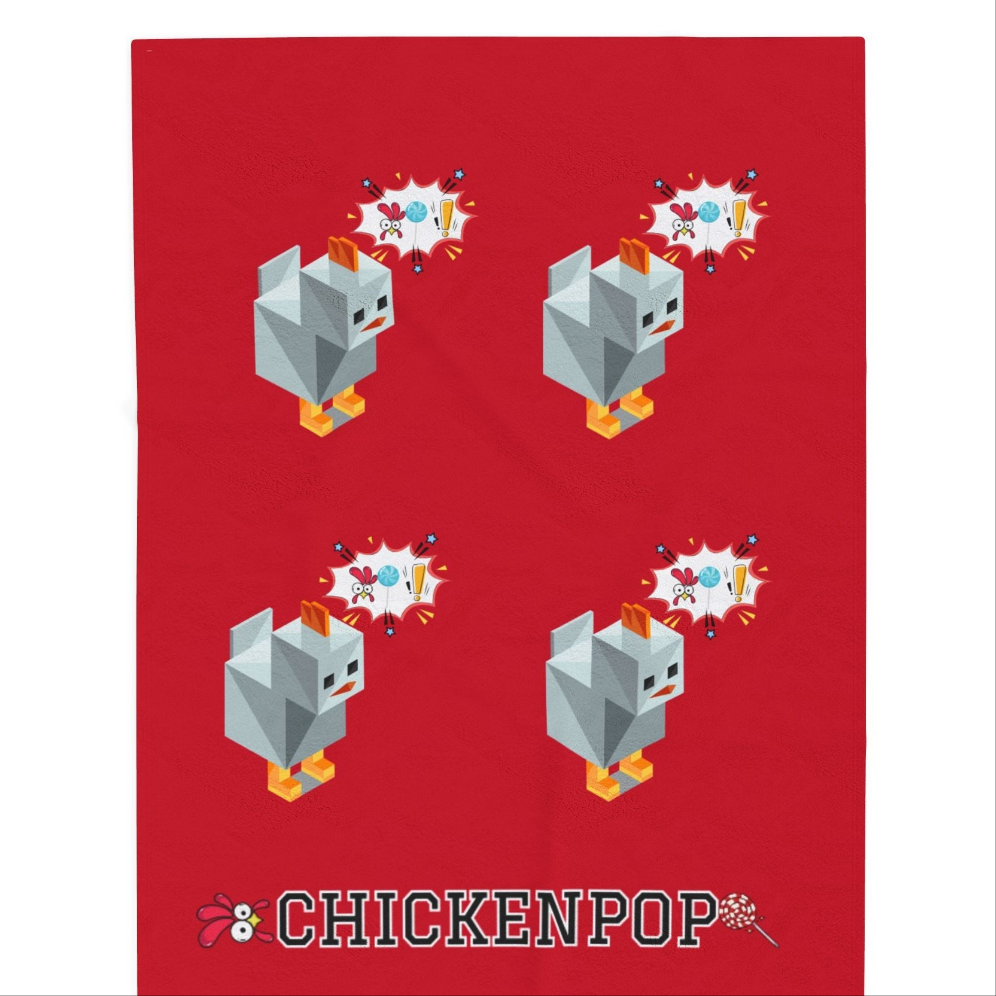 Roblox Chick Velveteen Plush Blanket Red