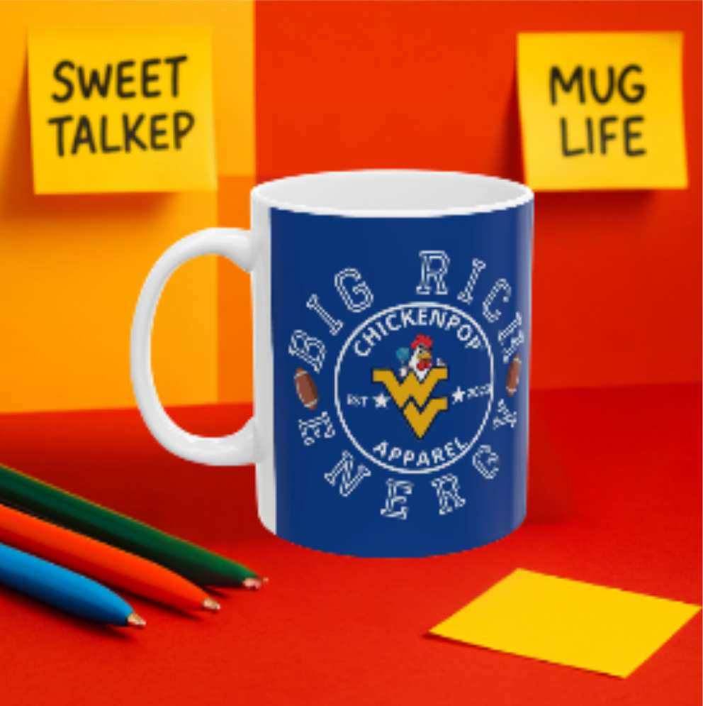One Coach In, One Coach Out Mug – Big Rich Energy & Don’t Be A Devries Design – Double-Sided Funny Coffee Mug for Fans & Flock Loyalists Blue