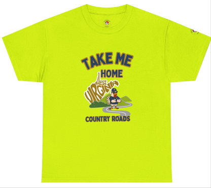 Take Me Home Country Roads WV Coop Daddy Tee – Funny West Virginia Rooster Shirt