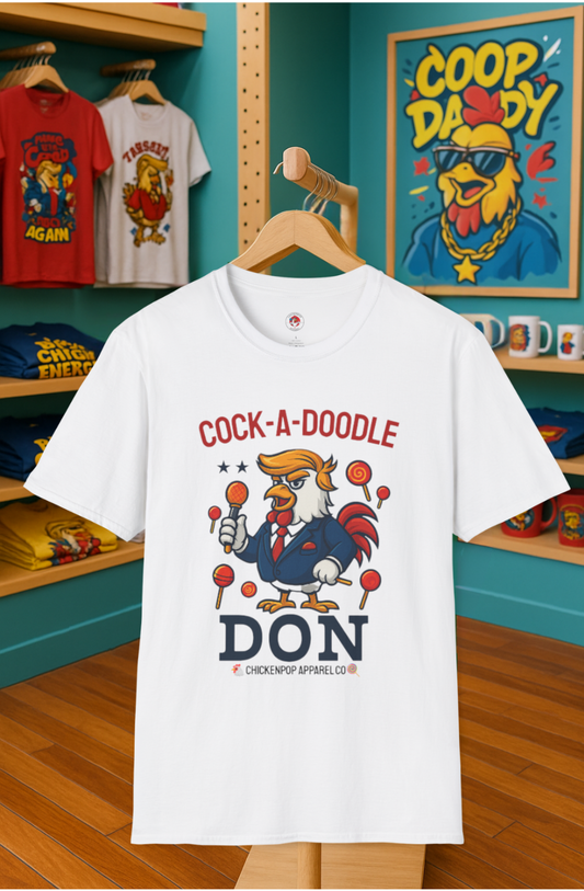 Cock-a-Doodle-Don T-Shirt – Lollipop Drop Edition