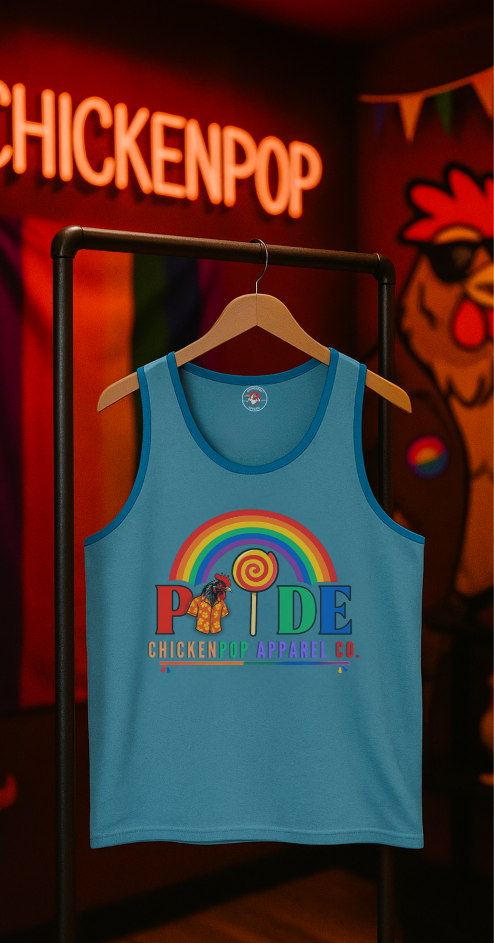 PRIDE Coop Daddy and Lolli Unisex Tank – Sleeveless, Shameless, & Full of Pride