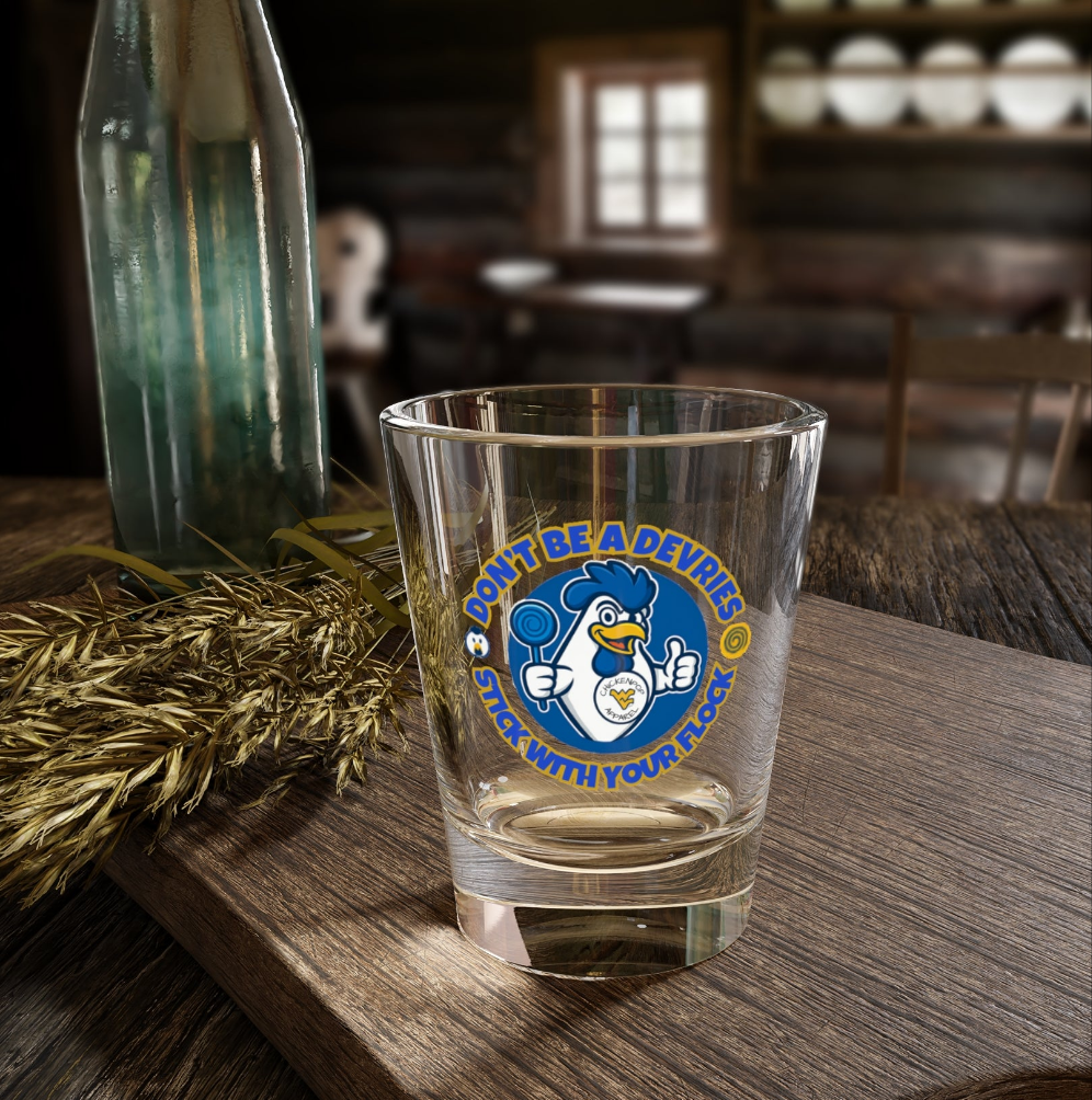 Don't Be A Devries Shot Glass – Stick With Your Flock
