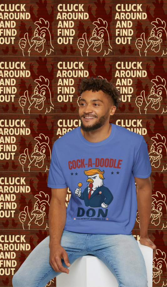 Cock-a-Doodle-Don T-Shirt – Pocket Pop Edition