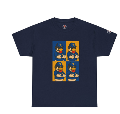 Warhol WVU Coop Daddy T-Shirt – Pop Art Coach Rooster Graphic Tee for Mountaineer Fans FREE SHIPPING
