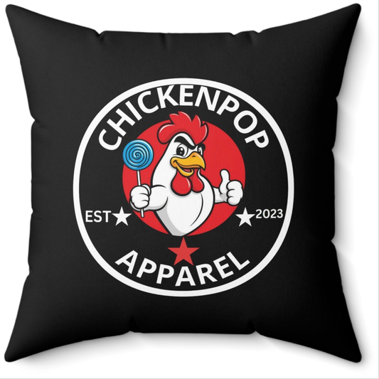 Original CPA Logo Spun Polyester Square Pillow Black