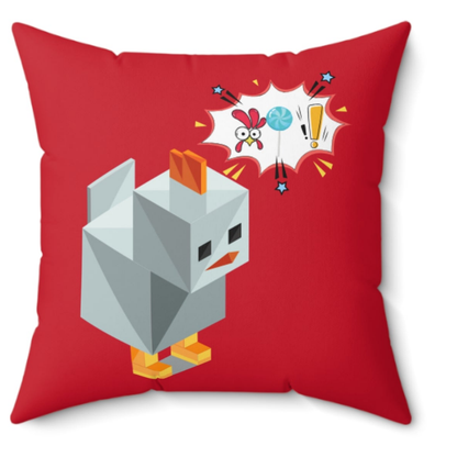 Roblox Chick Spun Polyester Square Pillow