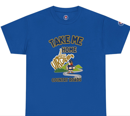 Take Me Home Country Roads WV Coop Daddy Tee – Funny West Virginia Rooster Shirt