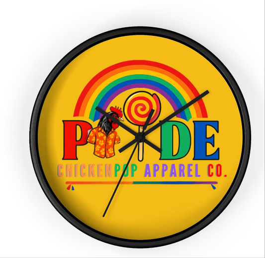 Pride Wall Clock - Colorful Home Decor, LGBTQ+ Gift, Rainbow Clock, Celebration Decor, Festive Wall Art