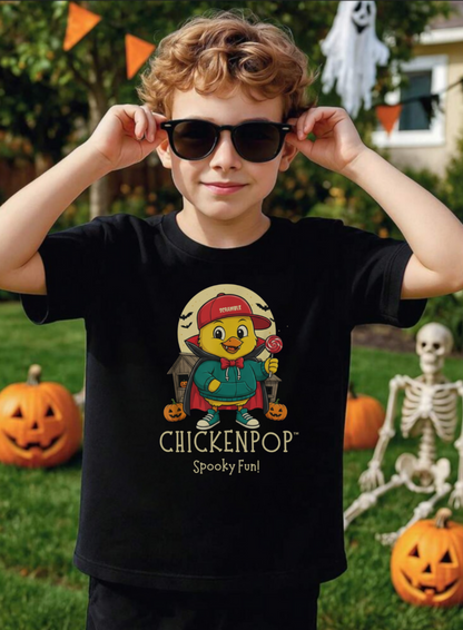 Cute Kids Halloween Vampire Shirt - Lil' Cluckers Tee