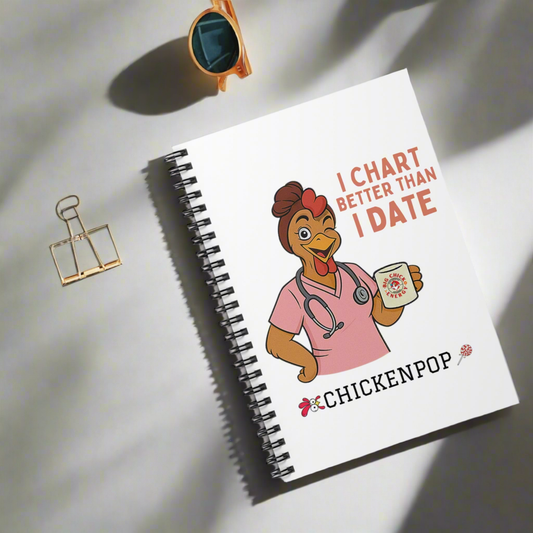 I Chart Better Than I Date - Funny Nurse Notebook | 6x8 Spiral Journal for Medical Pros