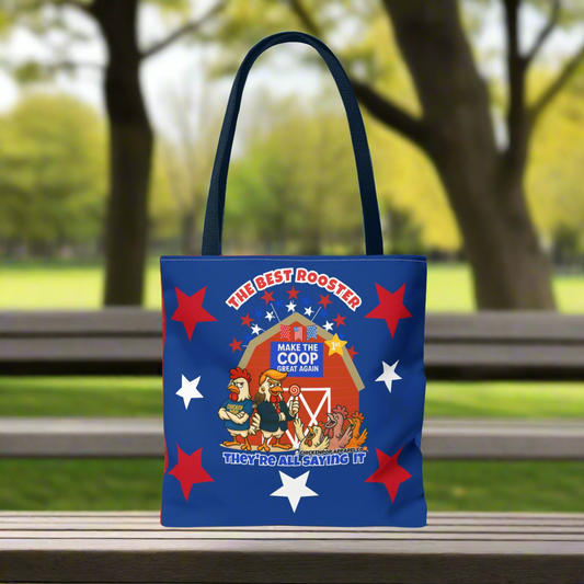 The Best Rooster Tote Bag Blue - Fun & Colorful, Perfect for Gifts, Shopping, or Everyday Use - Great for Rooster Lovers