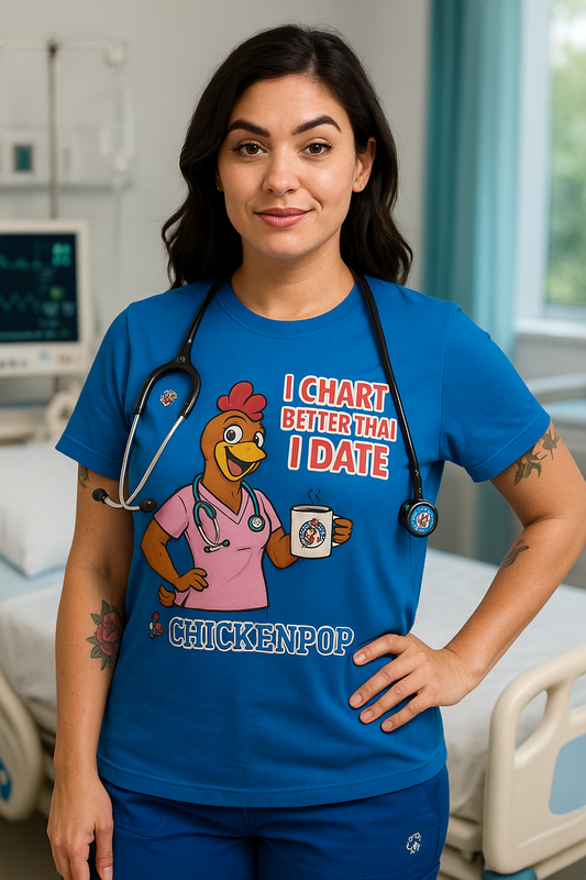 I Chart Better Than I Date| Code Sass Chicken Nurse Tee | Unisex Fit