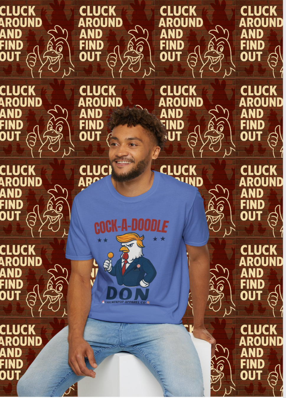 Cock-a-Doodle-Don T-Shirt – Pocket Pop Edition